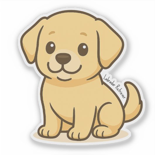 Sticker Labrador Retriever  (Devant)