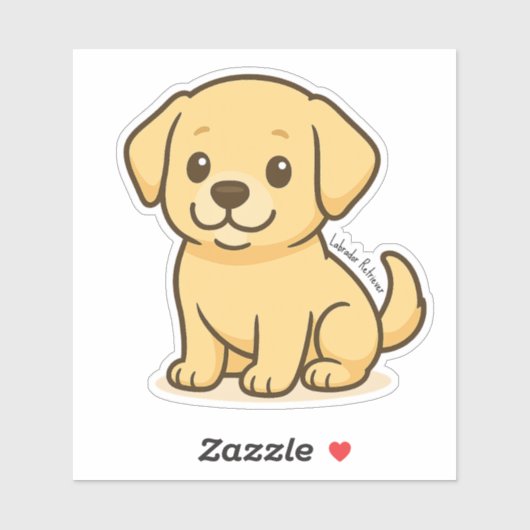 Sticker Labrador Retriever  (Feuille)