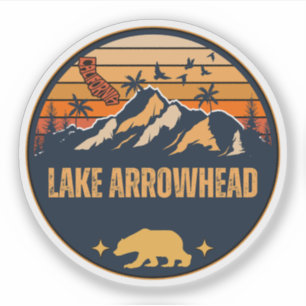 Sticker Lac Arrowhead, Californie