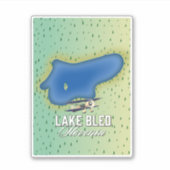 Sticker Lac Bled Slovénie (Devant)