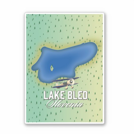 Sticker Lac Bled Slovénie (Devant)