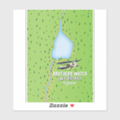 Sticker Lac Brothers Water District d'Angleterre (Feuille)