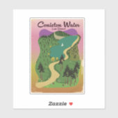Sticker Lac de Coniston District des Lacs (Feuille)
