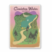 Sticker Lac de Coniston District des Lacs (Devant)