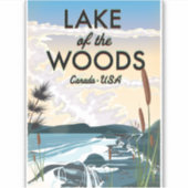 Sticker Lac des Bois USA canada (Devant)
