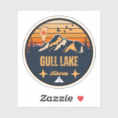 Sticker Lac Gull, Alberta (Feuille)