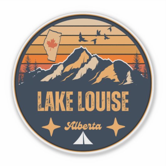 Sticker Lac Louise, Alberta (Devant)