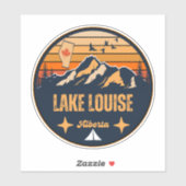 Sticker Lac Louise, Alberta (Feuille)