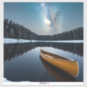 Sticker Lac Nature Extérieur Paysage Calme Tranquille Rela (Feuille)