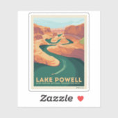 Sticker Lac Powell | Arizona et Utah (Feuille)
