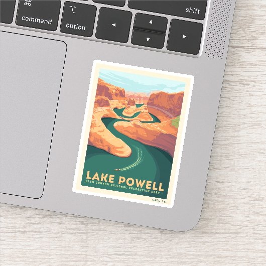 Sticker Lac Powell | Arizona et Utah (Détail)