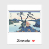 Sticker Lac Suwa dans la province de Shinano (Feuille)