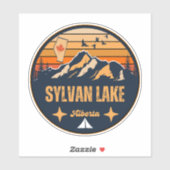 Sticker Lac Sylvan, Alberta (Feuille)
