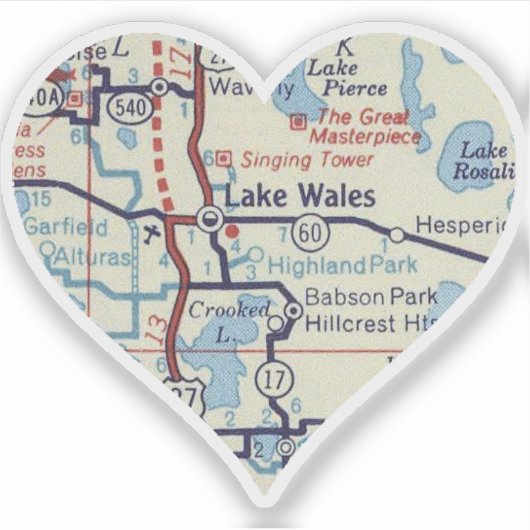 Sticker Lac Wales Floride (Devant)