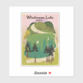 Sticker lac windermere poster Voyage (Feuille)