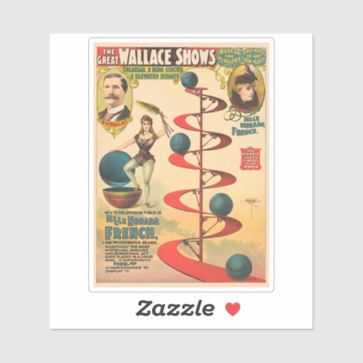 Sticker L'Acte De M'lle Norada Français (Feuille)