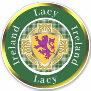 Sticker Lacy Shield & Celtic Cross Personnalisé