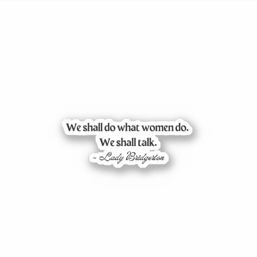 Sticker Lady Bridgerton (Devant)