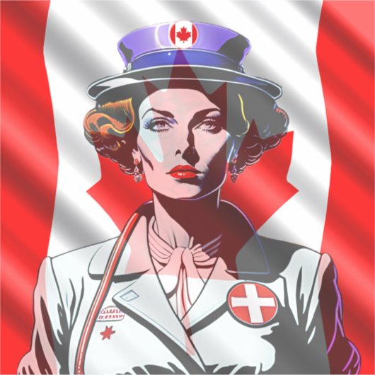 Sticker Lady Canada (Devant)