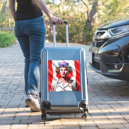 Sticker Lady Canada (Valise Insitu)