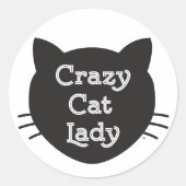 Sticker Lady Crazy Cat (Devant)