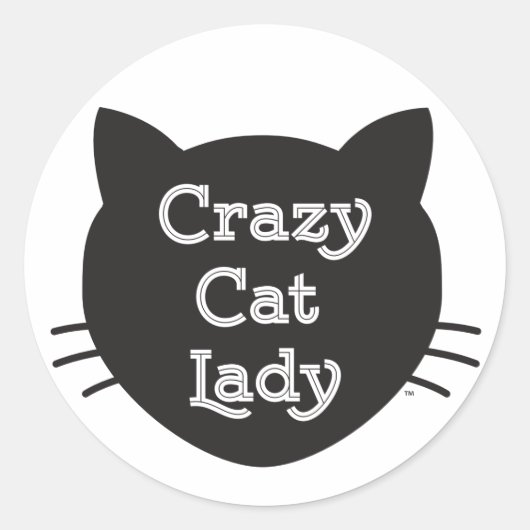Sticker Lady Crazy Cat (Devant)