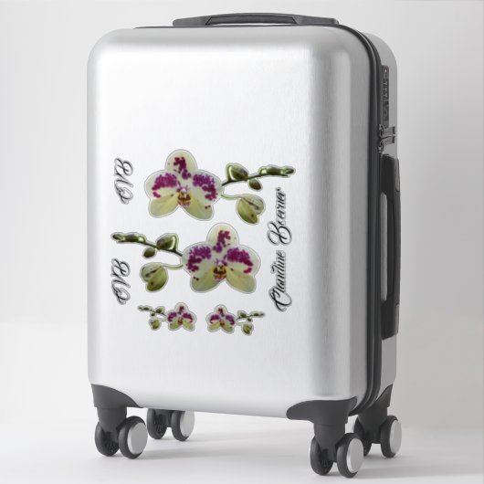 Sticker Lady Executive Orchid (Sur valise)