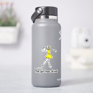 Sticker Lady Golfer