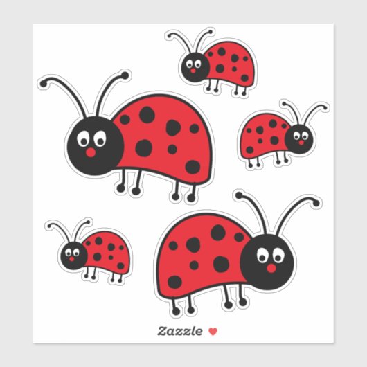Sticker Ladybug (Feuille)