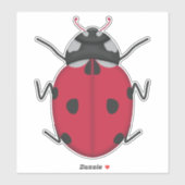 Sticker Ladybug (Feuille)