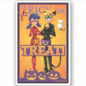 Sticker Ladybug & Cat Noir | Trick ou Treat! (Devant)