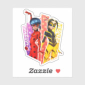 Sticker Ladybug et Vesperia Graphic (Feuille)