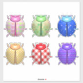 Sticker Ladybug motif mignon (Feuille)