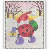 Sticker Ladybug Père Noël (Devant)