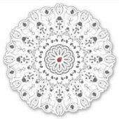 Sticker Ladybug Spirit Animal Mandala (Devant)