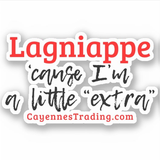 Sticker Lagniappe (Devant)