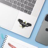 Sticker L'aigle noir (Ordinateur portable avec iPhone)