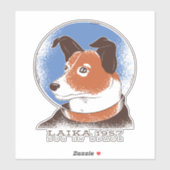 Sticker Laika Soviet Space Dog 1957 (Feuille)