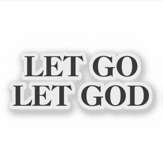 Sticker Laisse Dieu (Devant)