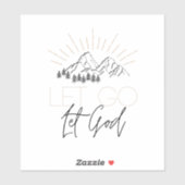 Sticker Laisse tomber, laisse Dieu coller (Feuille)