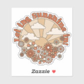 Sticker Laisser briller le soleil dans la marguerite Super (Feuille)