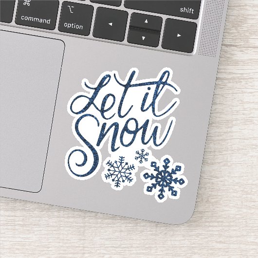 Sticker Laisser Neige Icy Blue Contour (Détail)