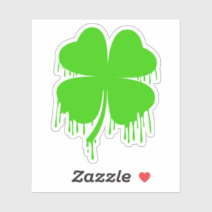 Sticker Laisser quatre feuilles Clover
