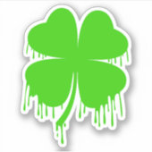 Sticker Laisser quatre feuilles Clover (Devant)