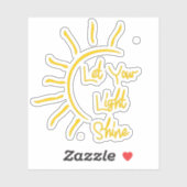 Sticker Laissez briller votre lumière (Feuille)