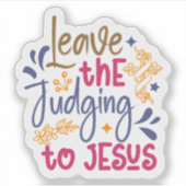 Sticker Laissez Jésus Juger  (Devant)