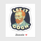 Sticker Laissez-le Gogh Vincent Van Gogh (Feuille)