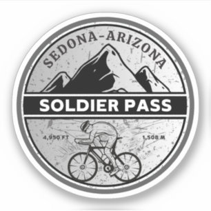 Sticker laissez-passer de soldat Arizona randonnées trail