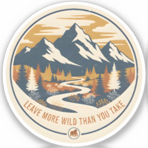 Sticker Laissez plus de nature sauvage que vous n'en prene