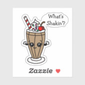 Sticker Lait au chocolat Shakin Quoi de neuf ?" (Feuille)
